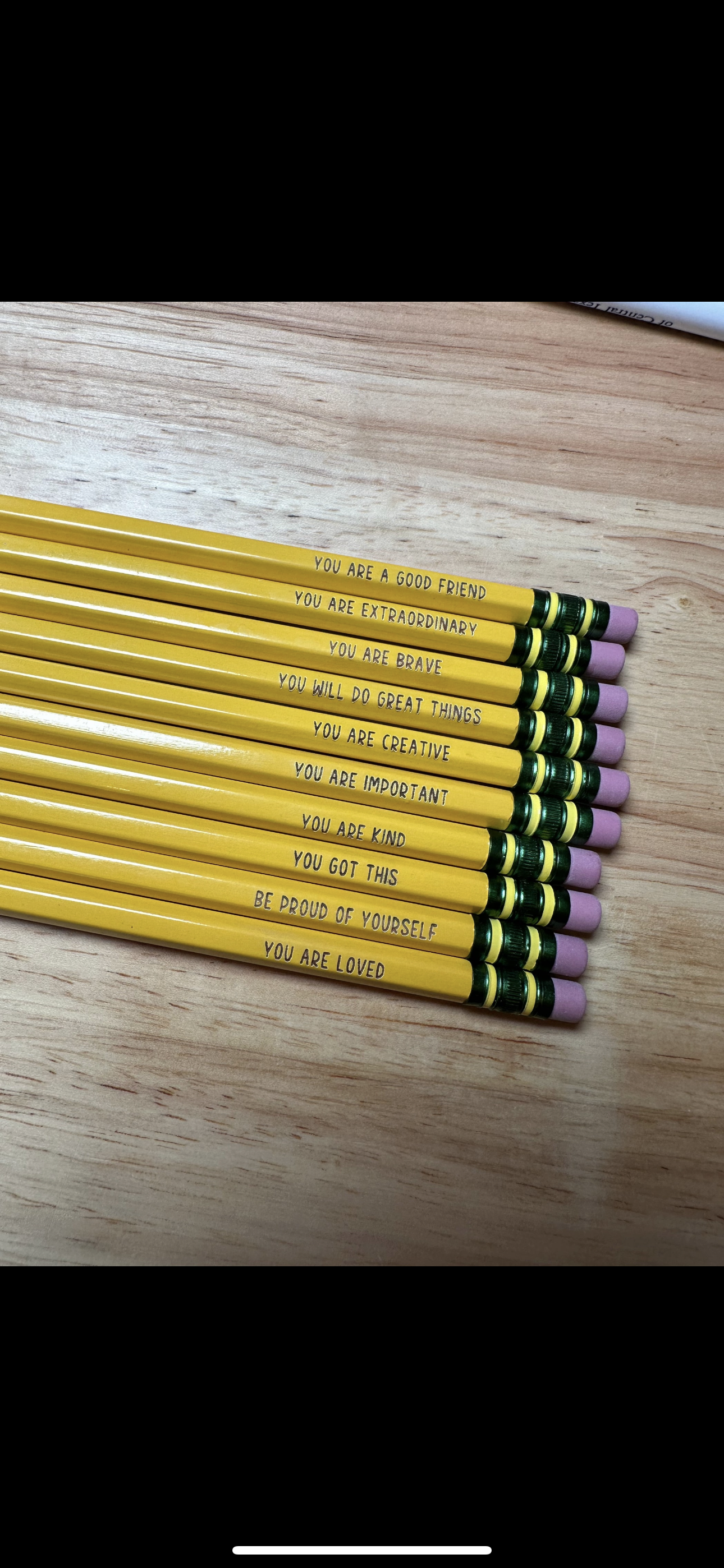 Clearance Affirmation Pencil Set Inspirational Pencils Personalized  Motivational Praise Wooden Pencils Pencil Set For Sketching And Drawing For  Students And Teachers 