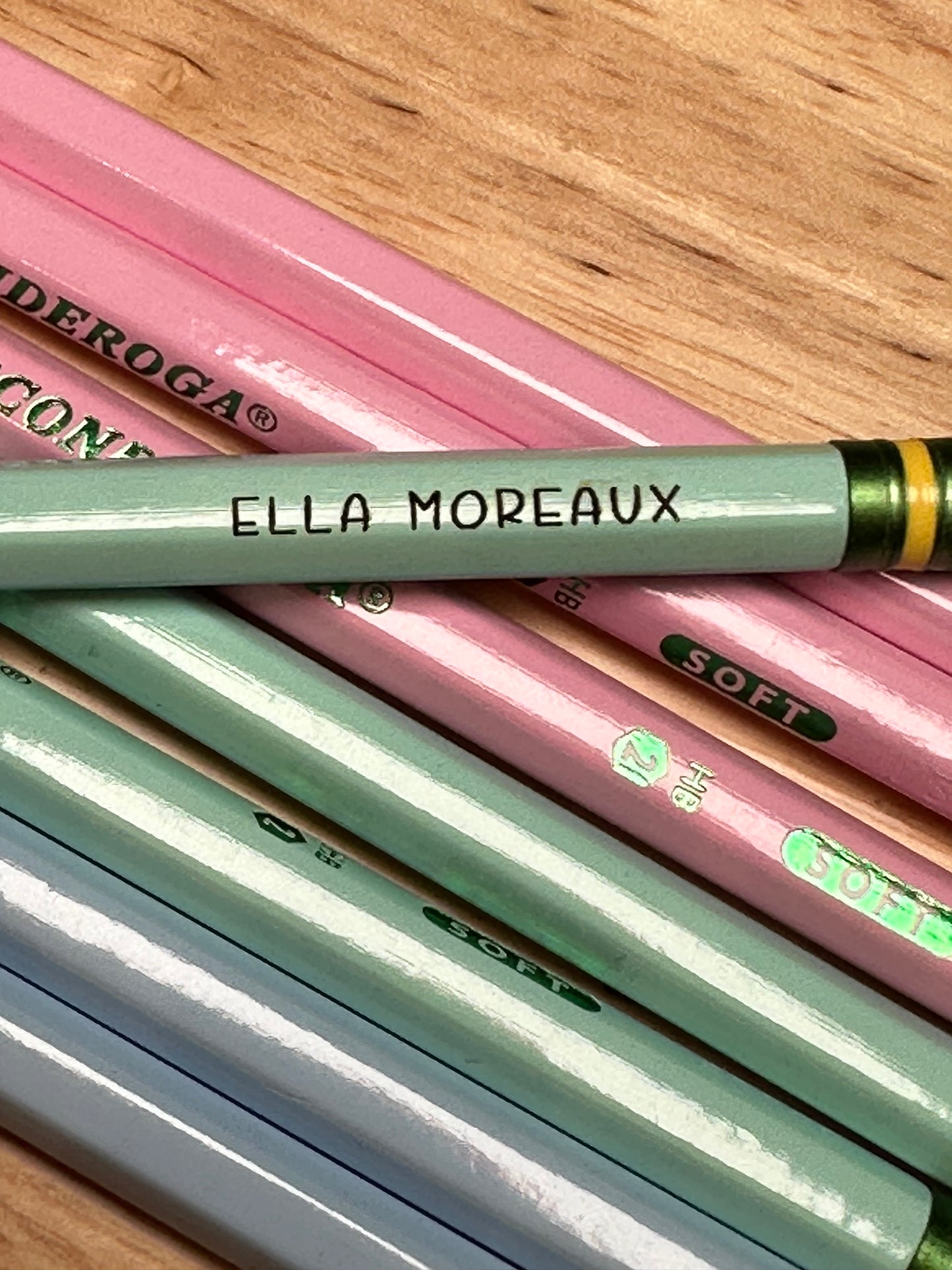 Pastel Personalized Pencils