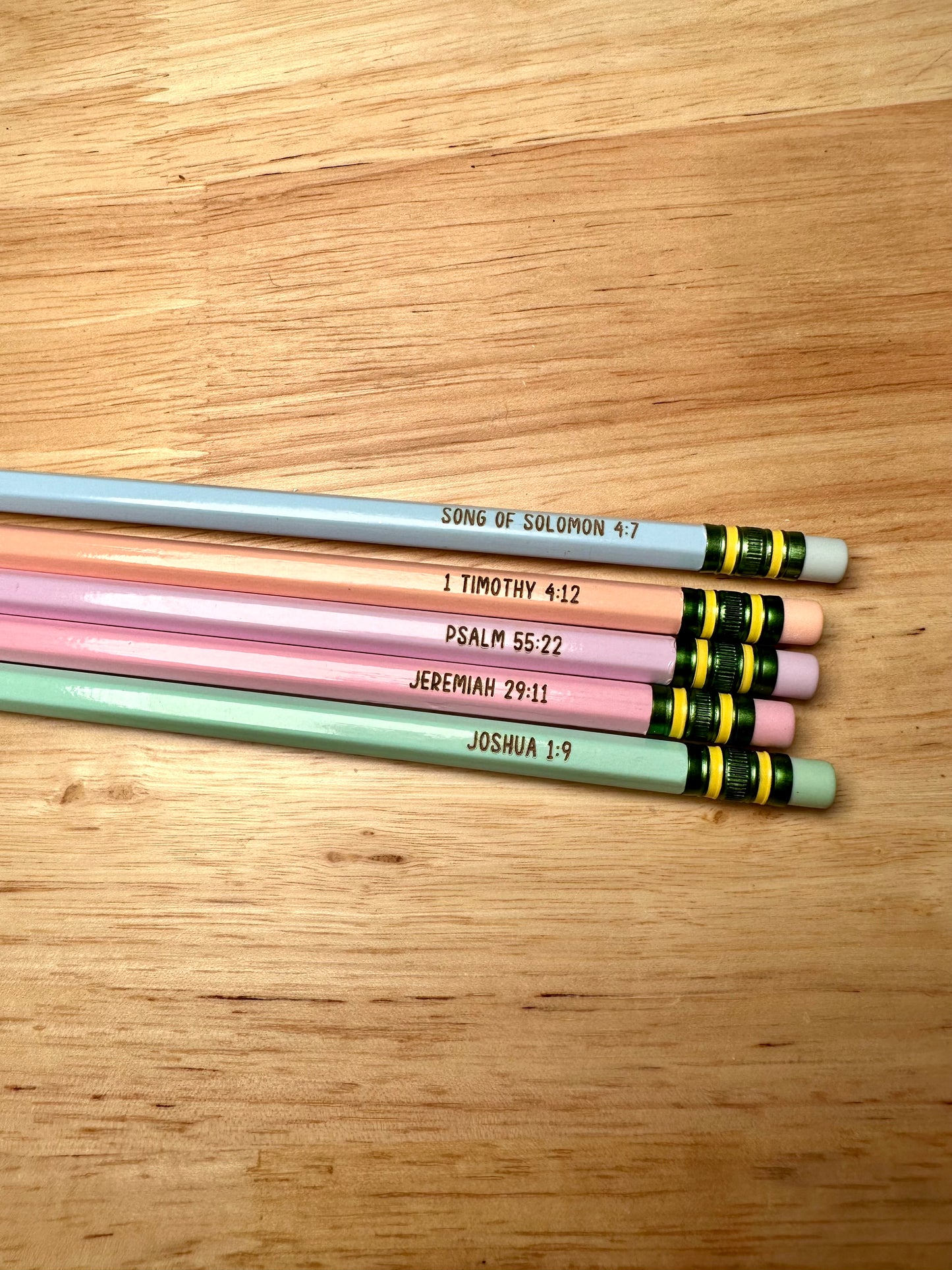 Pencils: Bible Verses