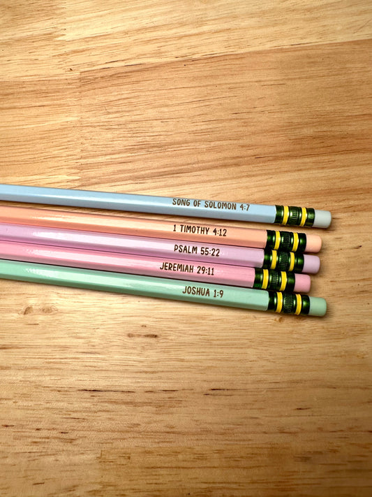 Pencils: Bible Verses