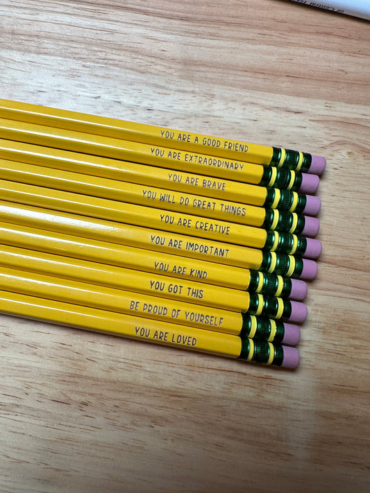 Pencils: Affirmations