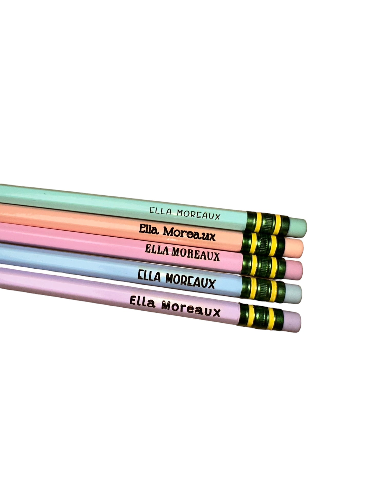 Pastel Personalized Pencils